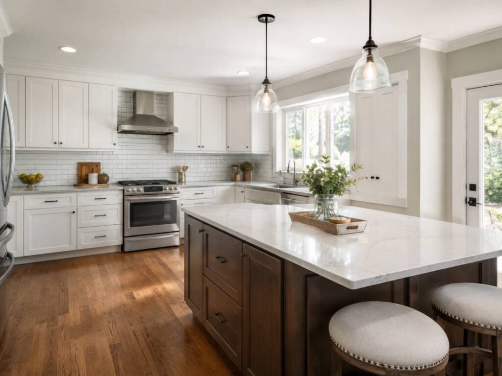 Freshly painted kitchen in a Bayville, NJ home